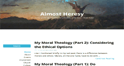 Desktop Screenshot of almostheresy.com