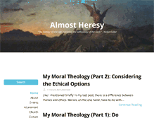 Tablet Screenshot of almostheresy.com